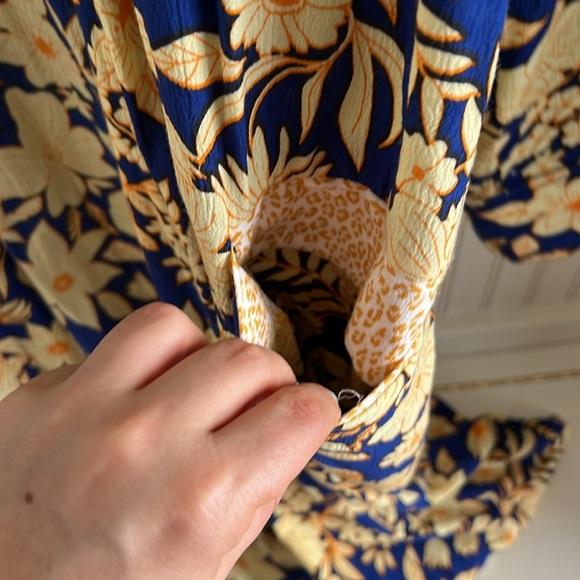 Free People Wild Nights Printed Longline Duster Coat NWT - Picture 8 of 8